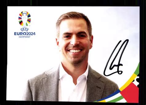 PHILIPP LAHM AUTOGRAMMKARTE Bayern München DFB EM 2024 Original Sign A