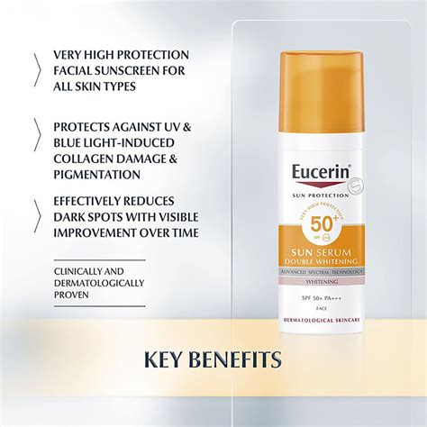 солнцезащитный флюид eucerin против пигментации spf 50 50 мл - купить с ...