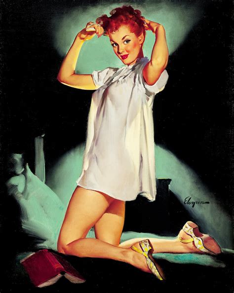 Gil Elvgren Rest Assured Brown And Bigelow Calendar Illust… Flickr