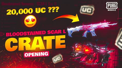 New Bloodstained Scar L Pubg Crate Opening Dark Echo Pubg Mobile