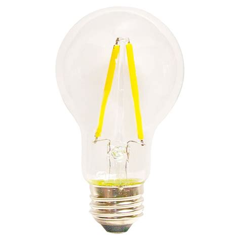 Great Value Led Light Bulb 8w 60w Equivalent A19 Clear Glass E26 Base Dimmable Soft White