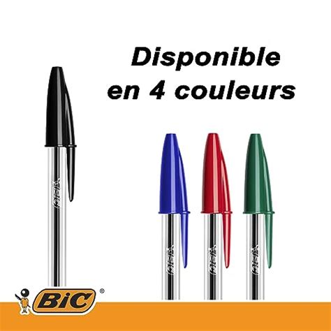 Bic Cristal Original Stylos Bille Pointe Moyenne Mm Certifi