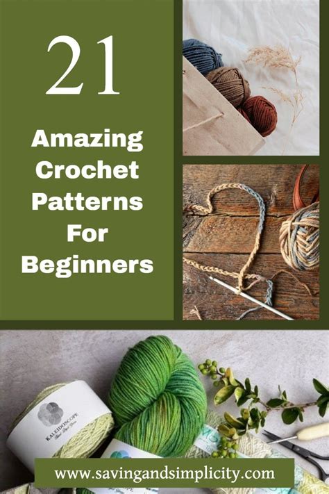 21 Amazing Crochet Pattern Ideas For Beginners Crochet Patterns For Beginners Easy Crochet