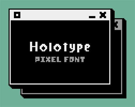 Pixel Font - HOLOTYPE by somepx