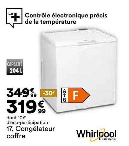 Promo Cong Lateur Coffre Whirlpool Chez But Icatalogue Fr