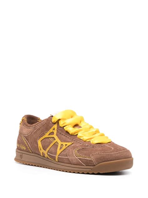 NAKED WOLFE Exposure Suede Sneakers Brown FARFETCH