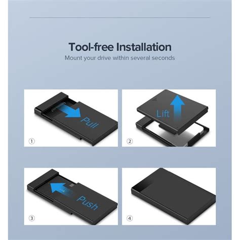 Ugreen Casing Enclosure Hard Disk External 2 5 SATA USB3 0 30848