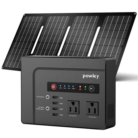 Buy Powkey Solar Generator With Panel 146wh200w Portable Power Station With Solar Panel 40w