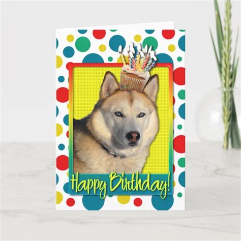 Tarjetas Perro Del Husky Siberiano Zazzle Es