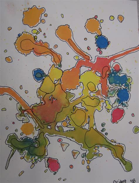 It's a Creative Journey: Paint Splatter Abstract Art