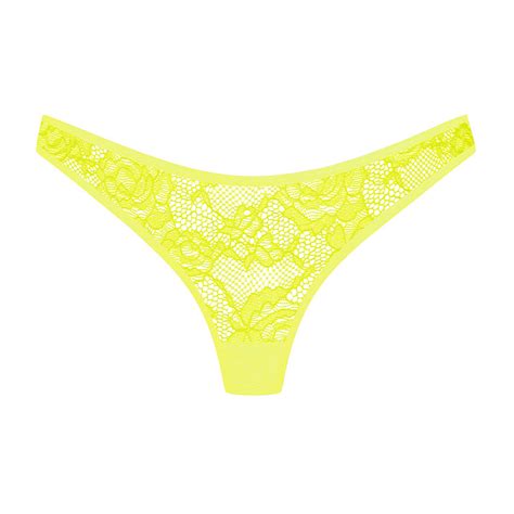 Maison Close pieces lingerie set Flashback Néon Jaune fluo