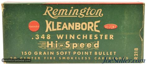 Full Box Remington Kleanbore 348 Win Hi Speed 150 Gr Soft Point