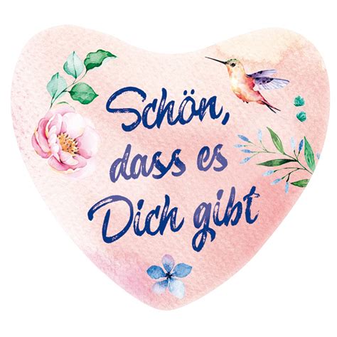 Magnet Set Schön dass es Dich gibt Herz Magnet von Kawohl