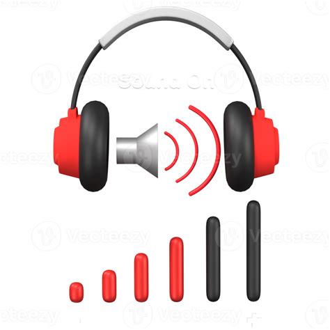 3d Rendering Of Sound On Icon Illustration Broadcasting Concept