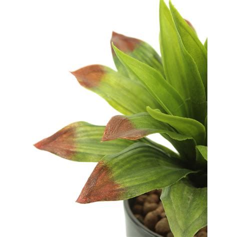 Agave Artificiel Vert Et Rouge Cm Agaves Artificiels Artiplantes