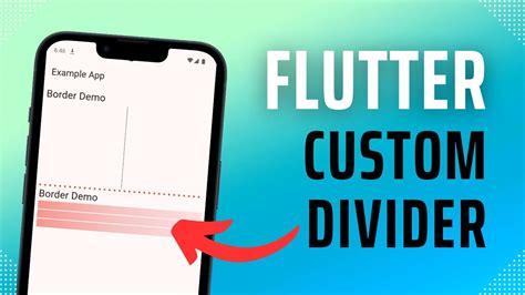 Flutter Divider Widget Custom Divider Flutter WIdgets YouTube