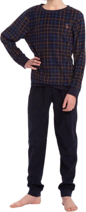 Eskimo Pyjama Lange Broek Blauw Polyester Bol