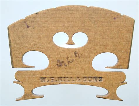 W E Hill And Sons Violin Violinbridges