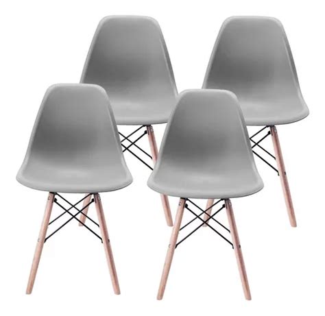 Set De Sillas Gaon Eames Modernas Varios Colores Meses Sin Intereses