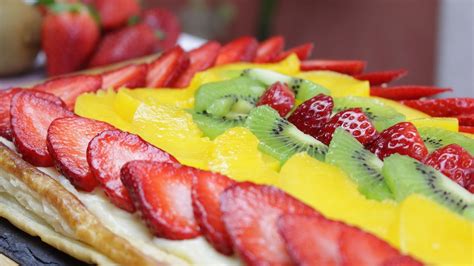 Tarta De Hojaldre Con Frutas Y Crema Pastelera YouTube