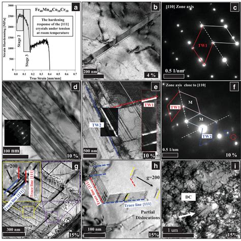 Bright Field And Dark Field Tem Micrographs And Corresponding Selected