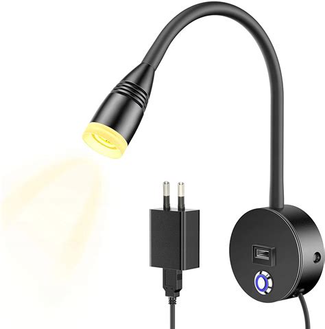 LAMPKA NOCNA DO CZYTANIA DO SYPIALNI LED 3W Z USB P Cena Opinie