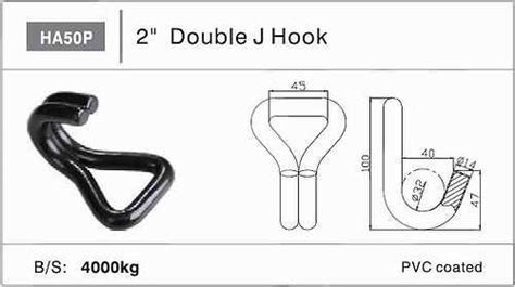 Bulk Double J Hooks Sichwirerope