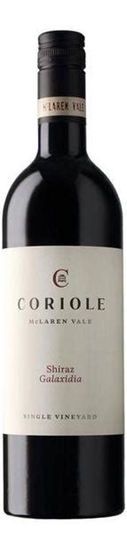 2020 Coriole Shiraz Scarce Earth Galaxidia Australia South Australia