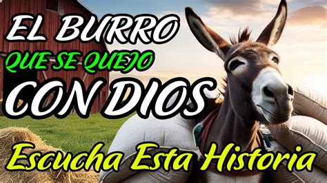 El Burro Que Se Quejo Con Dios Historia Para Reflexionar Youtube