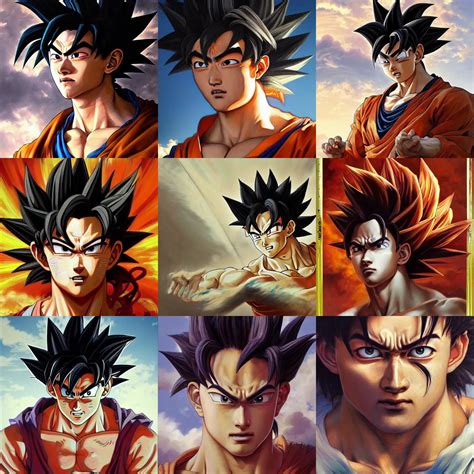 A Masterpiece Portrait Painting Of Son Goku Ultra Stable Diffusion