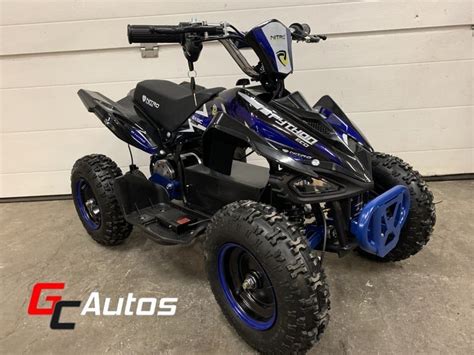 Gcautos Quad Python Electrique W De A Ans Bleu