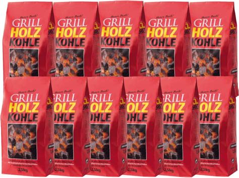 DEUBA 27 Kg Grillbriketts 9 X 3 Kg Holzkohle Grillkohle