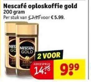 Nescafe Oploskoffie Gold Aanbieding Bij Kruidvat Folders Nl