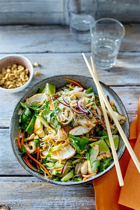 Thai Salat Mit H Hnchen Rezept Lecker