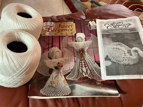 Annies Attic Crochet Angels Pattern Book Crochet Thread Etsy