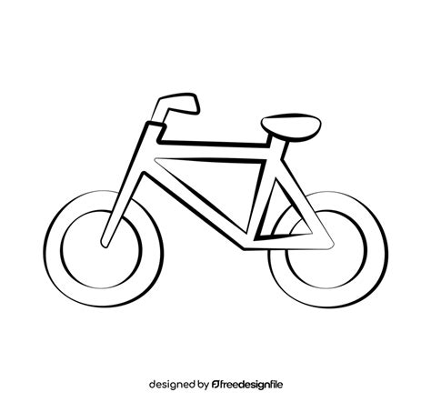 Bike cartoon drawing black and white clipart free download