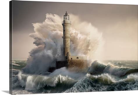 Chania Lighthouse Wall Art, Canvas Prints, Framed Prints, Wall Peels ...