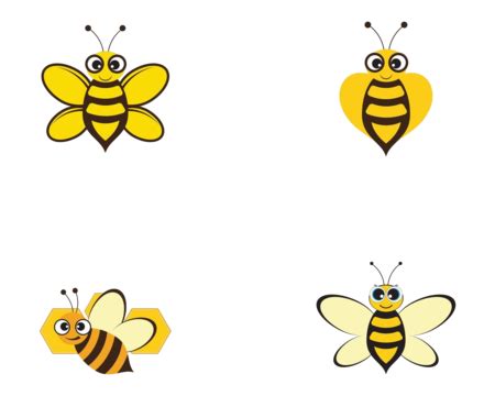 Bee Logo Vector Warm Bee Fauna Vector, Warm, Bee, Fauna PNG and Vector ...