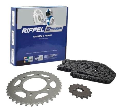 Kit De Transmisión Titanium Marca Riffel Para Yamaha Fz 16 Cuotas sin