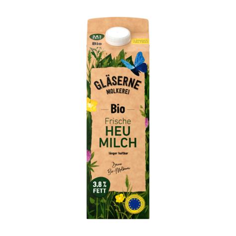 Frische Bio Heumilch 3 8 Gläserne Molkerei