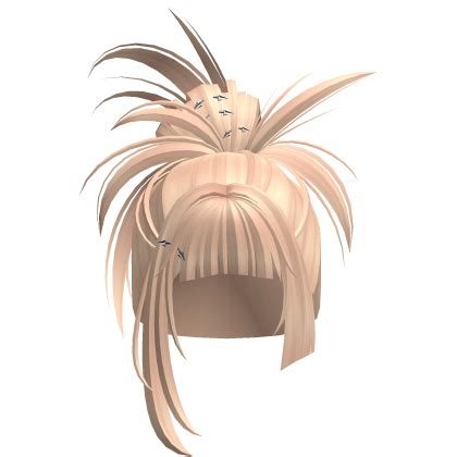 Spikey Anime Clipped Bun Blonde Roblox