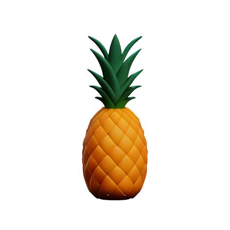 Pineapple 3d Rendering Icon Illustration 28581611 Png