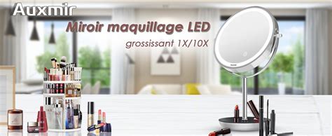 Auxmir Miroir Maquillage Lumineux Avec 54 LEDs Miroir De Table Sur