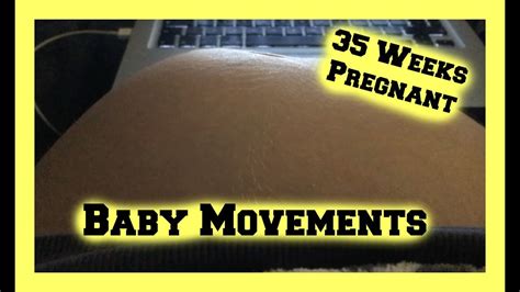 Baby Movements And HICCUPS In Pregnancy 35 Weeks PREGNANT Fetal