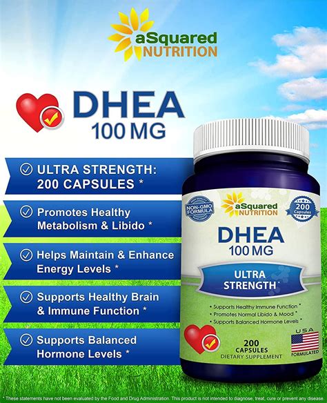 Dhea Mg Max Strength Capsules Hormone Balance For Women Men