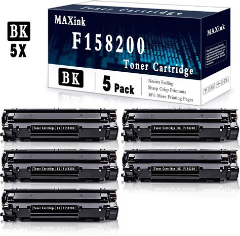 5 Pack Black Toner Cartridge Compatible For Canon F158200 Printer Toner Cartridge