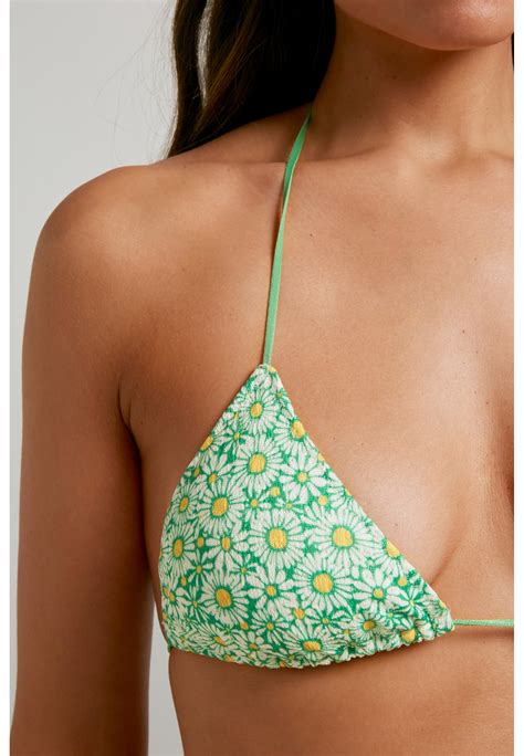 Lupita Triangle Bikini Tie Green Robin Collection Robin Collection