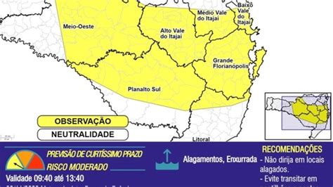 Defesa Civil Emite Alerta De Chuva Persistente Alagamento E