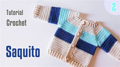 Como tejer a crochet Saquito fácil en Puntos Bajos Tejido a ganchillo