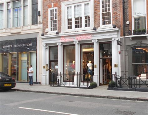 Vivienne Westwood clothing shop on Conduit Street in London's Mayfair